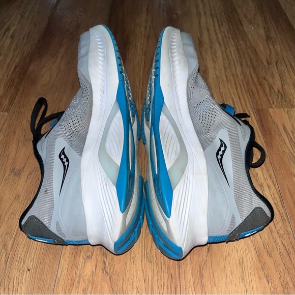 SAUCONY-Gray Sneakers with Blue Details - Picture 6 of 7